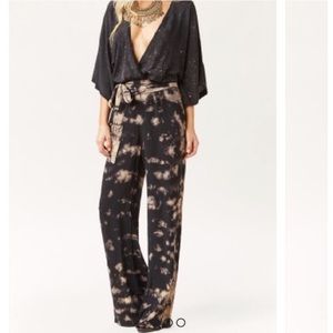 Blue Life Tie Dye Kimono Jumpsuit